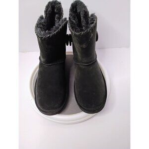 Lammo Womens Black Faux Fur Lined Winter Boots Size 7